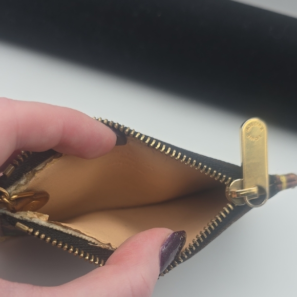 Louis Vuitton Multicolor Mono Pochette Cles Wallet Coin Purse (VERY GOOD)COA✨️ - Picture 12 of 14